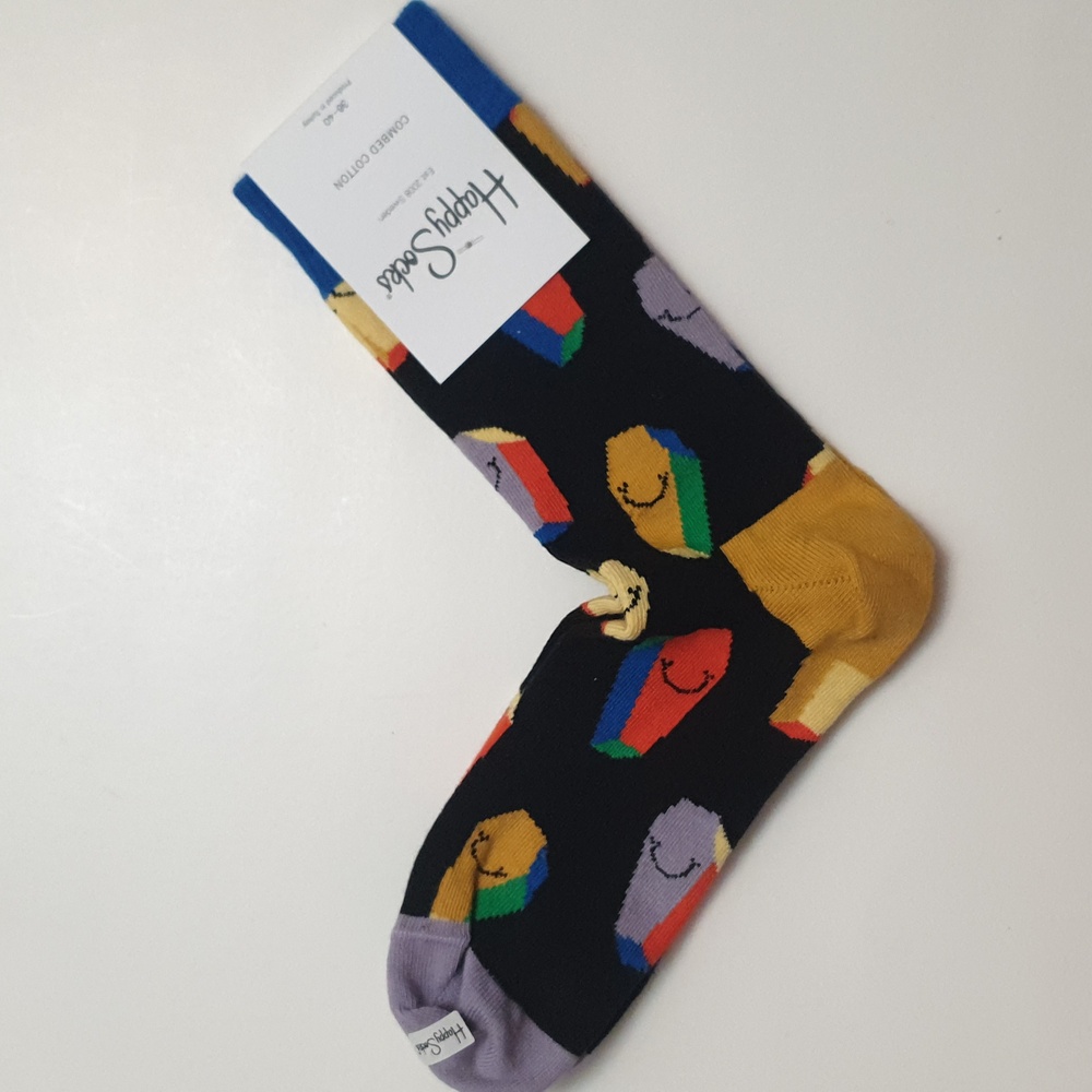 Happy Socks Women Socks EU 36-40, US 5.5 - 9.5 Brand New Combed Cotton #58